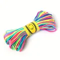 Bunte 2,5mm koreanische Seidenschnur für DIY-Schmuck und Flechten von Kordeln - 2.5MM Bündel / Regenbogen