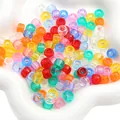 Colorful transparent acrylic pony beads for DIY bracelet and jewelry making - Transparent Color Barrel Beads (#02) / 100 Pieces (9x6mm) / Colorful