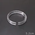 5.2cm diameter transparent acrylic C-ring display stand for bracelet presentation - Small Transparent C-Ring