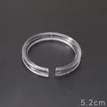 High transparency 5.2cm acrylic open ring for DIY jewelry design and organization - Medium Transparent C-Ring