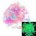 Luminous macaron acrylic beads set in mixed shapes and colors for DIY jewelry making - Luminous Mixed Beads (#06)