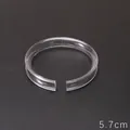 Transparent acrylic 5.7cm circular C-shaped bracelet display tray for jewelry DIY - Transparent C-Type Display Ring