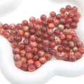 Perles en résine rouge foncé effet ciel étoilé pour création de bijoux DIY - 10mm (10 Pcs/Pack) / Café Rouge