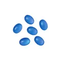 Translucent blue resin cat-eye oval gemstones for DIY jewelry and hairpins - Oval (8x10mm) 10 Pieces/Pack / Blue
