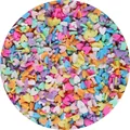Mixed macaron heart-shaped polymer clay slices for DIY crafts and phone case decor - 20g/Pack (Approx. 1000 pcs) / Mixed Heart Series (4-8mm)