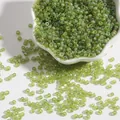 Sparkling light green AB coated glass seed beads for DIY jewelry and bracelets - Light Green