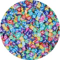 Colorful square DIY alphabet beads set for personalized jewelry and craft projects - 20g/Pack (Approx. 1000 pcs) / Mixed Alphabet Series (4-6mm)
