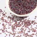 High-quality AB purple glass seed beads for DIY jewelry making and embroidery - Dark Purple