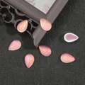 Pear-shaped pink cat-eye resin beads for DIY jewelry and vintage hair accessories - Teardrop (8x12mm) 10 Pieces/Pack / White