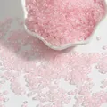 Pink translucent iridescent glass seed beads for DIY jewelry making and bracelets - Light Pink