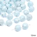 12mm lichtblauwe keramische rozenkralen met parelglans voor DIY-sieradenaccessoires - Roos / 2 Stuks/Verpakking (12mm) / Blauw