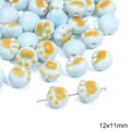Blauwe keramische kattenpoot kraal 12x11mm voor het maken van handgemaakte DIY sieraden - Kattenpoot / 2 Stuks/Verpakking (12x11mm) / Blauw