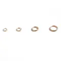Four different sizes of gold-plated double-loop jump rings for DIY jewelry making - 5mm (500 Pieces/Pack) / KC Gold