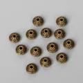 Perline distanziatrici in lega di bronzo antico testurizzate per gioielli fai-da-te - 50 Pezzi (6mm x 4mm) / Bronzo