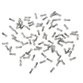 Colgantes de aleación de plata brillante en forma de gota para joyería DIY y manualidades - Paquete Grande / Negro de Humo