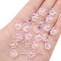 Bunte Kleeblatt-Glasperlen mit AB-Effekt für DIY-Schmuckherstellung auf der Hand - 10x10mm (20 Stk. pro Packung) / Importiert Bunt