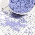 Lavender purple glass seed beads with pearl coating for DIY jewelry making and crafts - Lavender