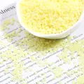 Bulk cream yellow 2mm glass seed beads for DIY jewelry and bracelet making - Light Yellow