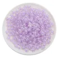 Light purple acrylic flower beads for DIY jewelry making and handmade crafts accessories - 11x11.5mm (30g/pack approx 83 pieces) / Transparent Purple Star