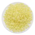 Frosted yellow acrylic star beads for DIY handmade jewelry and bracelet making - 11x11.5mm (30g/pack approx 83 pieces) / Transparent Yellow Star
