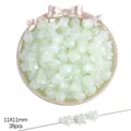 Perles étoiles en acrylique vert menthe nacré pour bijoux DIY lot de 38 pièces - Grosse Étoile / 11x11mm (env. 38 pièces) / Vert