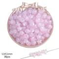 Pink and purple colorful acrylic star beads 11x11mm set for DIY jewelry making - Fat Star / 11x11mm (Approx. 38 Pcs) / Purple