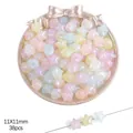 Macaron color star-shaped acrylic beads for DIY jewelry making 11x11mm 38pcs - Fat Star / 11x11mm (Approx. 38 Pcs) / Random Mixed Colors