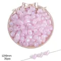 35pcs of pink 12x9mm heart-shaped iridescent acrylic beads for DIY jewelry making - Puffy Heart / 12x9mm (Approx. 35 Pcs) / Purple