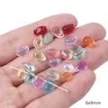 Handcrafted 6x9mm colorful aurora teardrop glass beads for DIY jewelry making - Water Drop (BBD229)