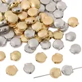 CCB Perlen in Muschelform Gold und Silber für DIY handgefertigten Modeschmuck - Muschelform / 30 Stück/Packung (8x9mm) / Mehrfarbig