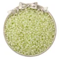 3mm light green faux jade glass seed beads for DIY jewelry and beaded bracelets - 3mm Hole Diameter approx 0.8mm 20g/bag approx 660pcs / Sprout Green