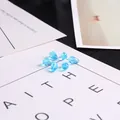 Perles en cristal bleu clair à facettes en forme de goutte pour bijoux DIY - 8x11mm (10 Pièces/Paquet) / Bleu lac