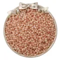 Champagne luster glass seed beads for DIY jewelry making in decorative vintage golden tray - Diameter 2mm Hole approx 0.6mm 20g/bag approx 2700pcs / Butterfly Pink