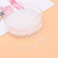 2,5 mm transparente Glasperlen mit irisierendem AB-Finish in einer Aufbewahrungsbox - 2,5 mm (Öffnung 1 mm, 10 g/Packung) / Klar Irisierend