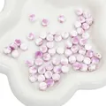 Flat round purple marble ceramic beads for DIY jewelry making and bracelet charms - Round Shape / 5 Pieces/Pack (4x8mm) / Purple