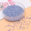 Hellviolette schillernde 2,5mm Glasperlen für die DIY-Herstellung von Schmuck - 2,5 mm (Öffnung 1 mm, 10 g/Packung) / Violett