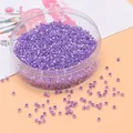 2,5 mm lila Glasperlen mit AB-Beschichtung in einer Dose für DIY-Schmuckherstellung - 2,5 mm (Öffnung 1 mm, 10 g/Packung) / Flieder