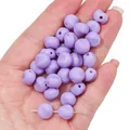 Perline acriliche lavanda irregolari per gioielli fai-da-te tenute in mano per dimensione - 30 Pezzi/Confezione (10mm) / Viola