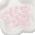 Pink gradient flower beads for DIY jewelry making in translucent glass finish - 13x12mm (10 Pieces/Pack) / Pink