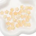 Champagne gradient flower shaped beads with pearl finish for DIY jewelry making - 13x12mm (10 Pieces/Pack) / Champagne Gold