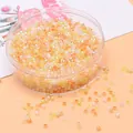 2,5 mm irisierende Glasperlen in Orange und Gelb für DIY Schmuckherstellung - 2,5 mm (Öffnung 1 mm, 10 g/Packung) / Orangen-Mix