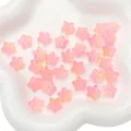 Pink pearlescent gradient flower beads for DIY jewelry and hair accessories - 13x12mm (10 Pieces/Pack) / Gold Orange Pink