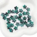 DIY dark green gradient flower beads for jewelry making and craft bracelets - 13x12mm (10 Pieces/Pack) / Gradient Dark Green