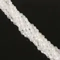 Strand of 5x7mm teardrop glass crystal beads with iridescent AB coating for jewelry DIY - 5x7mm (Approx. 65 Beads) / AB White