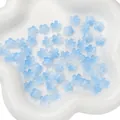 Light blue gradient glass flower beads for handmade jewelry DIY bracelets - 11mm (10 Pieces/Pack) / Gradient Blue