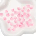 Pink sakura cherry blossom resin beads for DIY handmade jewelry and accessory making - 11mm (10 Pieces/Pack) / Gradient Pink