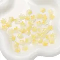 Translucent warm yellow five-petal cherry blossom beads for DIY jewelry making - 11mm (10 Pieces/Pack) / Gradient Yellow