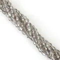 Strand of faceted champagne glass teardrop beads with iridescent finish and high clarity - 5x7mm (Approx. 65 Beads) / Gray