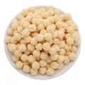 Palline in rete di poliestere elastico crema da 15mm per accessori per capelli fai-da-te - 15mm (30 pezzi/confezione) / Beige