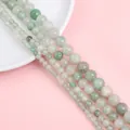 Natural light green Huaqing jade round beads in various sizes for DIY jewelry - African Jade Stone / 4mm